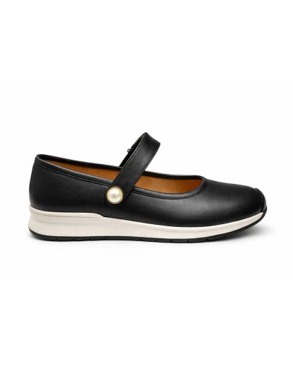 Ballerina Kids Casual Leather Black