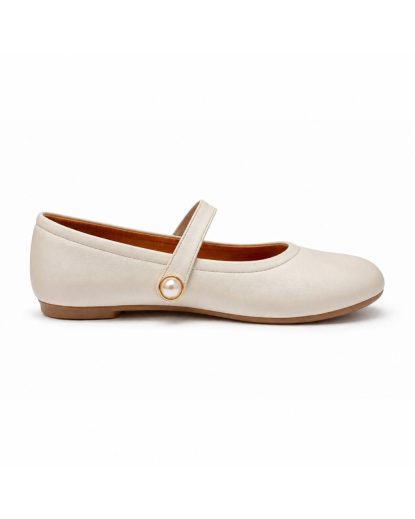 Ballerina Kids Leather Offwhite